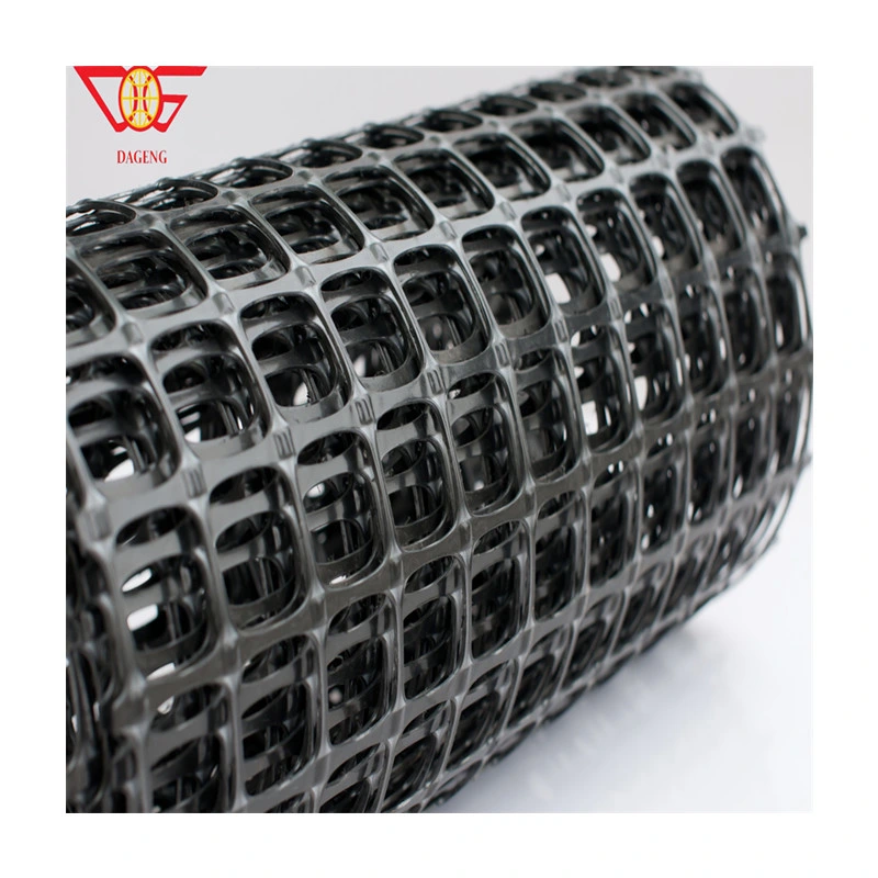 China Geomalla Price 20kn 30kn 40kn Grid Mesh Biaxial Polypropylene High Strength PP Plastic Geogrid for Road Reinforcement